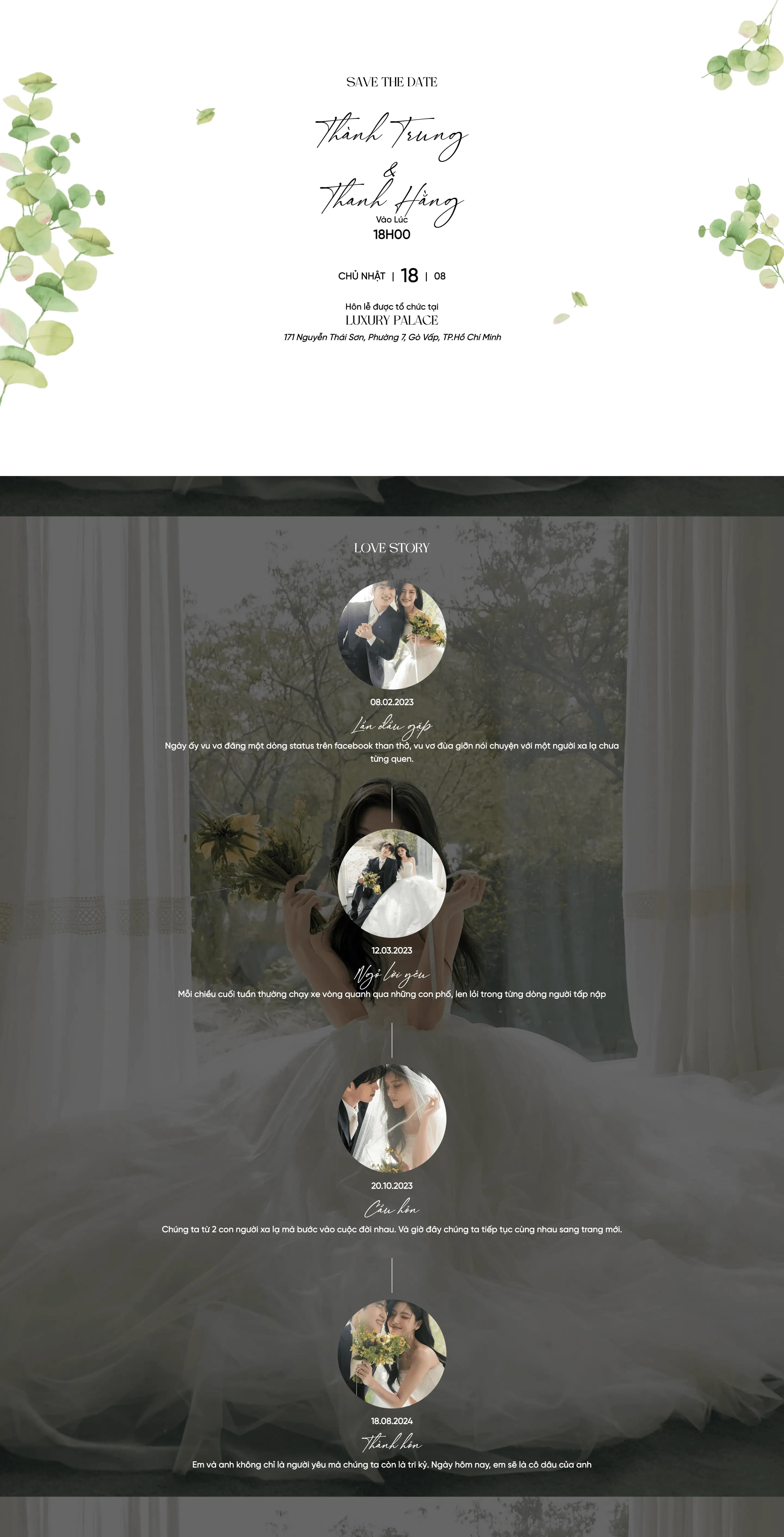 Greenery Floral Invite